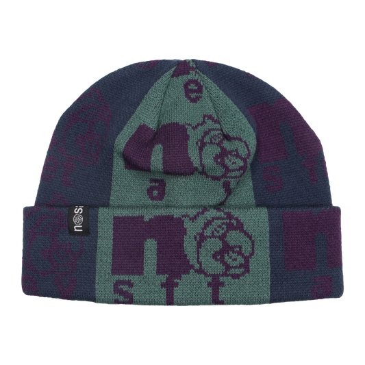 Stripe Beanie・Purple